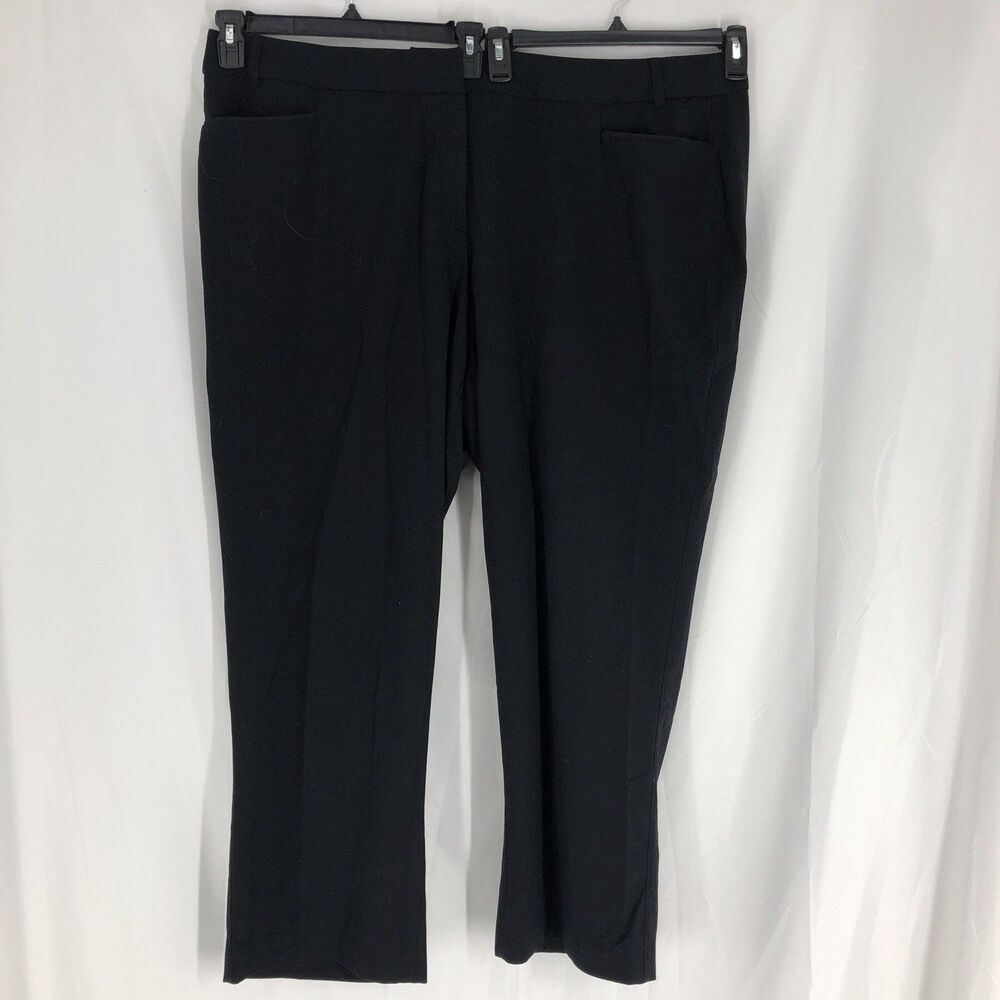 Lane Bryant The Lena Curvy Fit Straight Leg Pants Women’s 28R Black